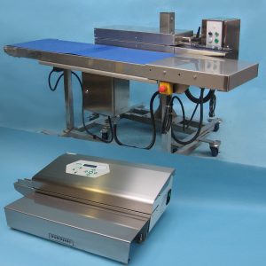 CONTINUOUS FEED SEALER MODELS (Horizontally configured ) Dedicated to plastic laminated film, foils and paper pouches